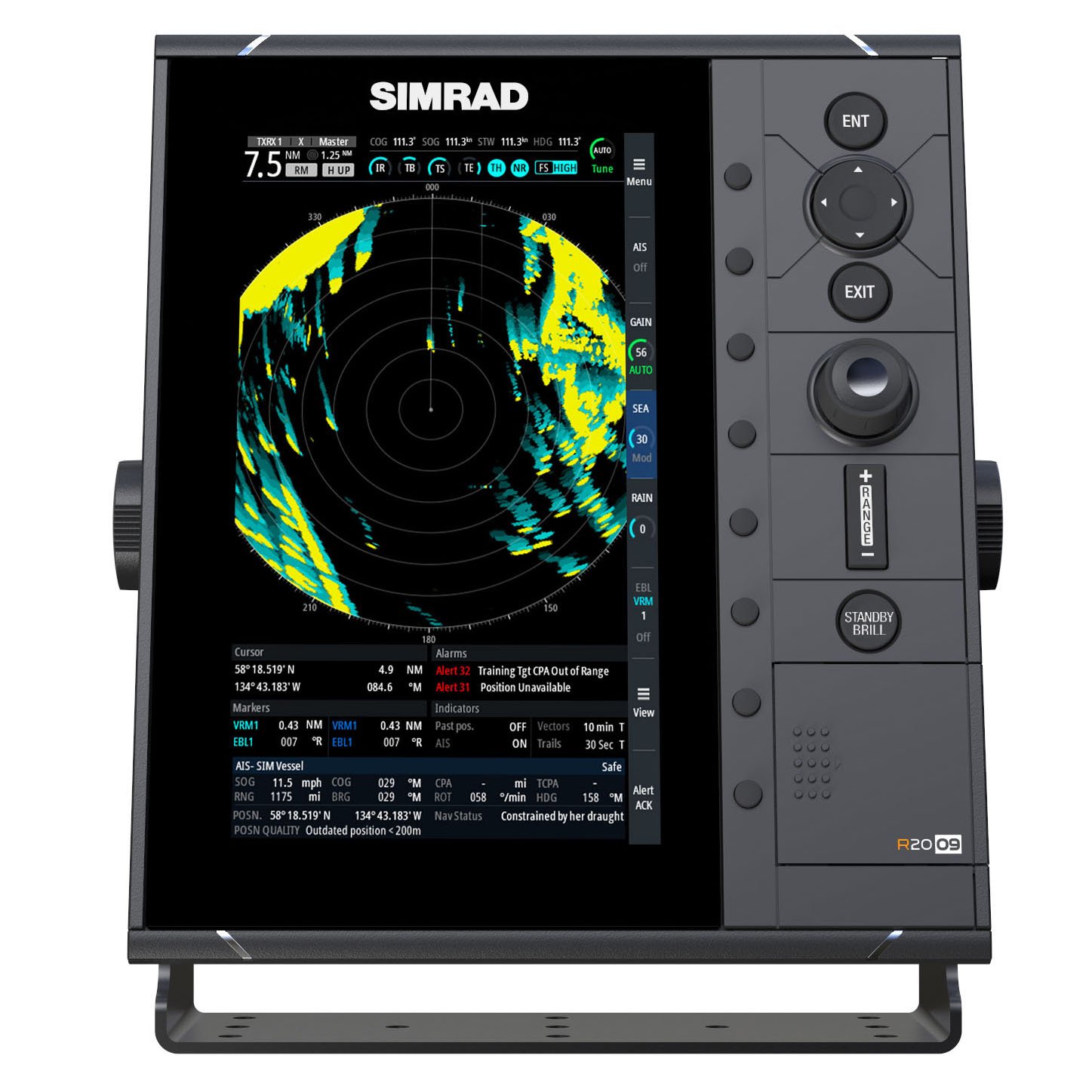 Simrad MFD R2009/R3016 Radar Control Units StAnd Alone Radar